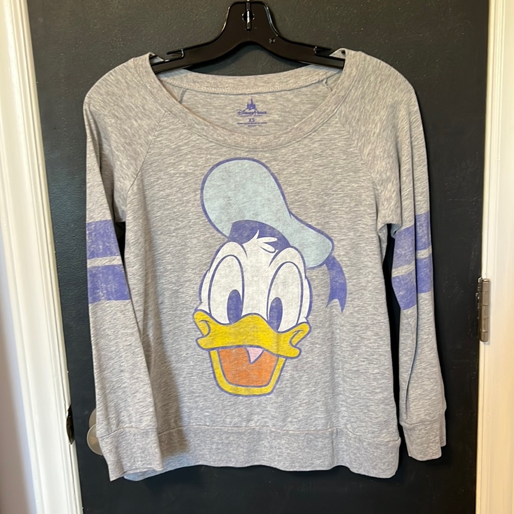 Disney Donald Duck Banded Hem/Cuffs T-Shirt